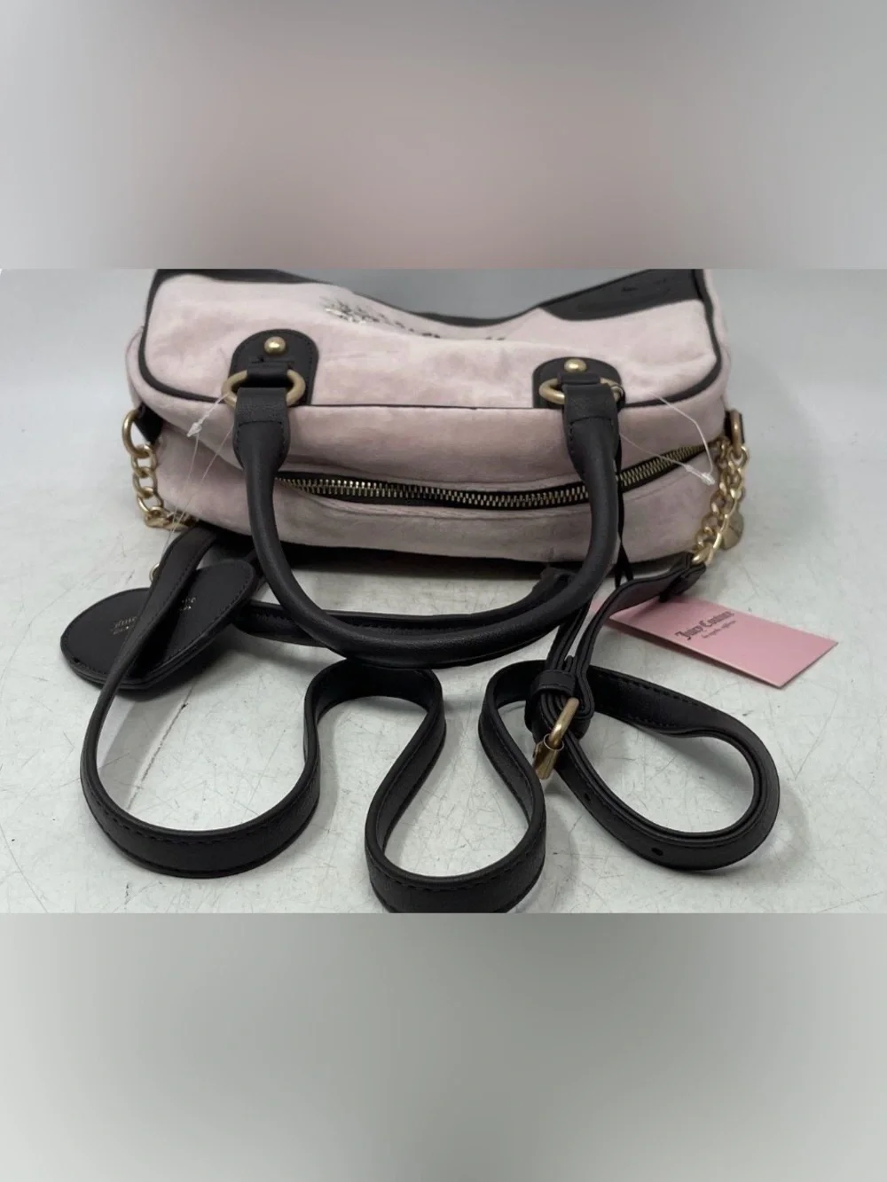 NEW WITH TAGS Juicy Couture Velour Bowler Bag